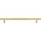 Jeffrey Alexander 12" Center-to-Center Brushed Gold Square Dominique Appliance Handle 845-12BG - alternate 3